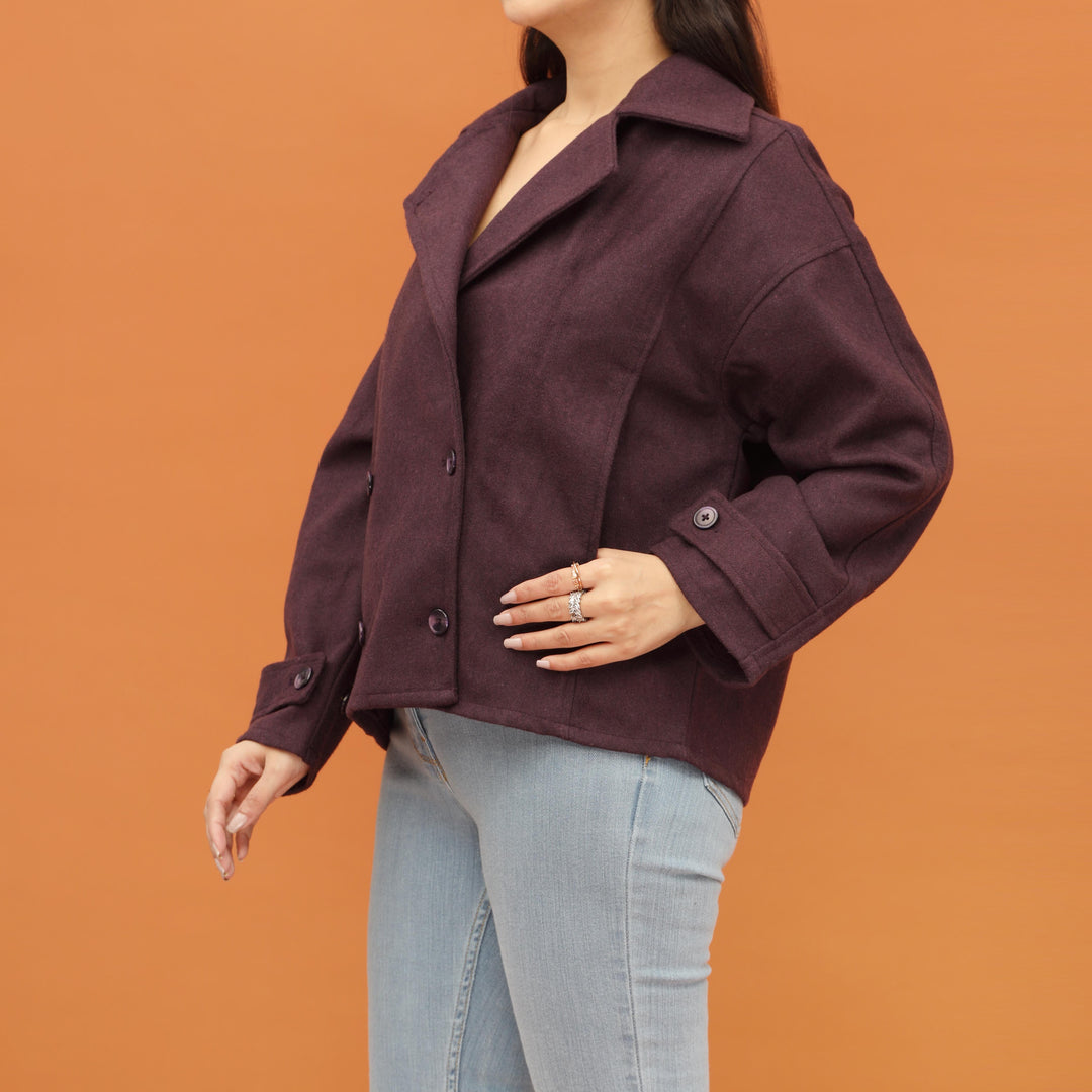 Purple Wool Jacket PW4272