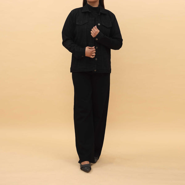 Black Denim Jacket PW4289