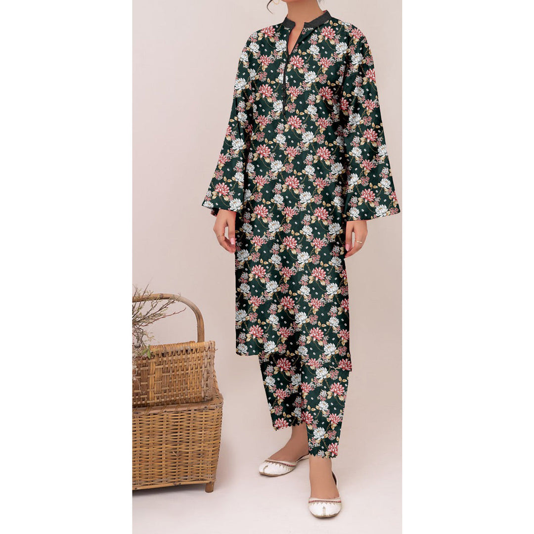 2 PC- Unstitched Digital Printed Khaddar Suit PW4409