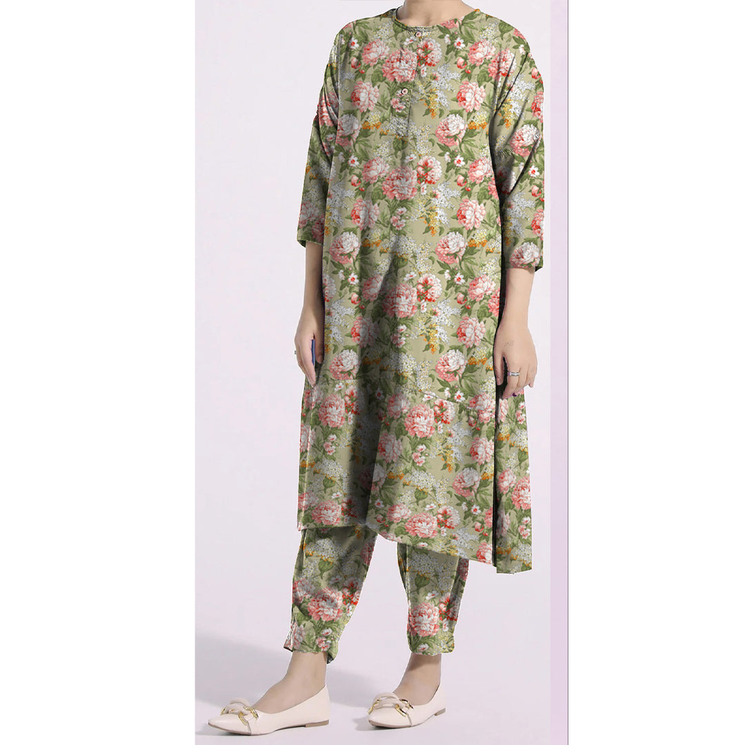 2PC- Unstitched Digital Printed Khaddar Suit PW4432