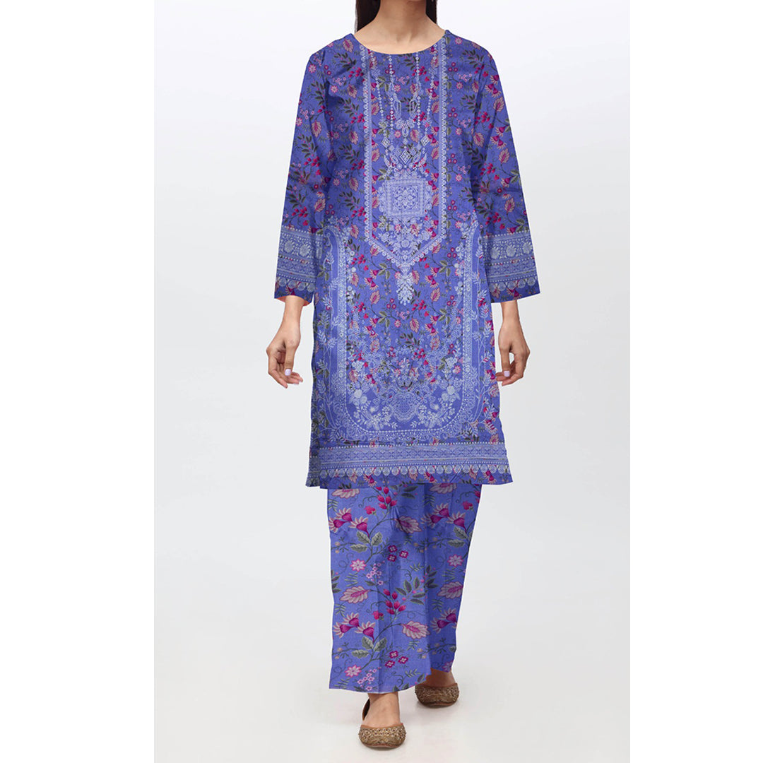 2PC- Unstitched Digital Printed Linen Suit PW4463