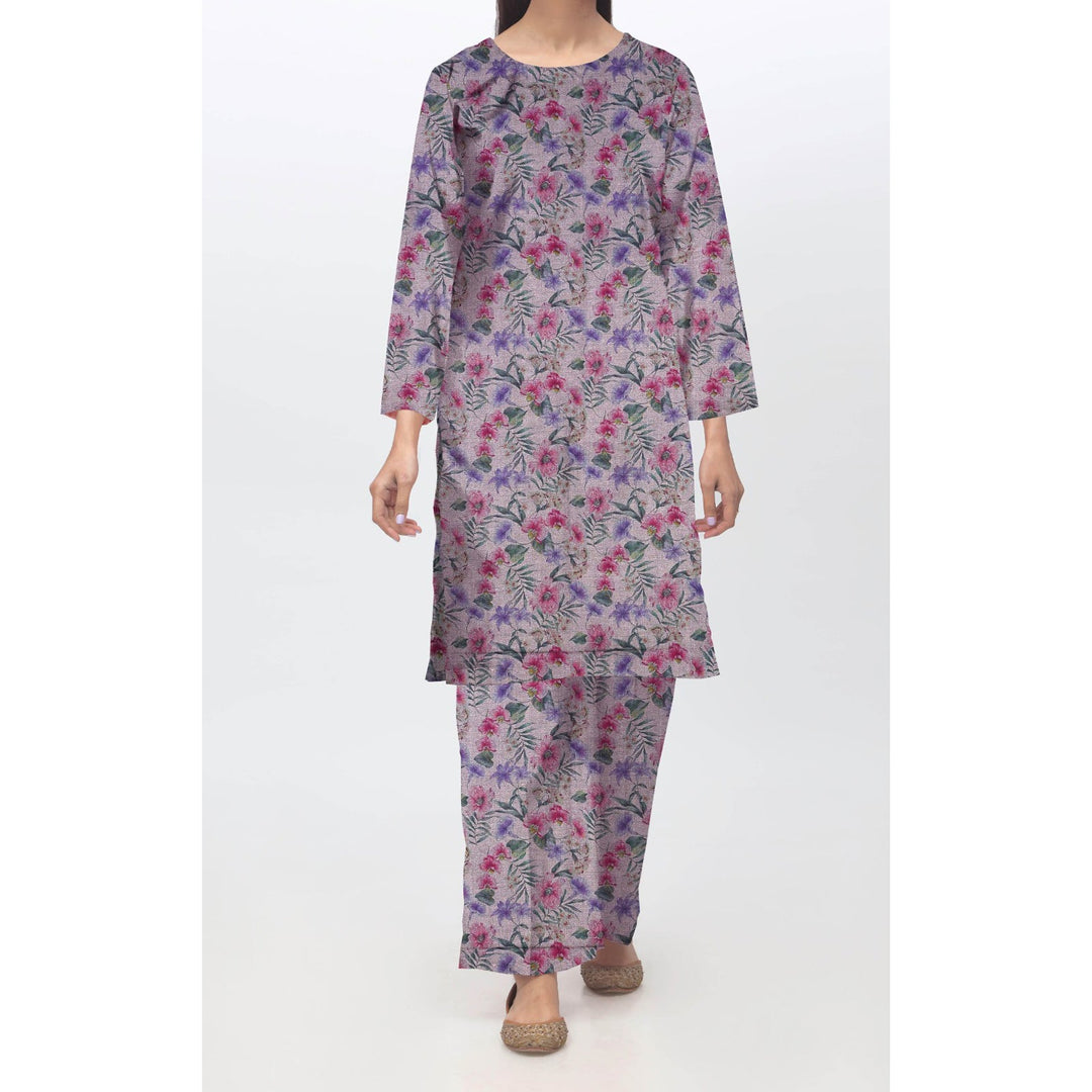 2PC- Unstitched Digital Printed Dhanak Suit PW4489