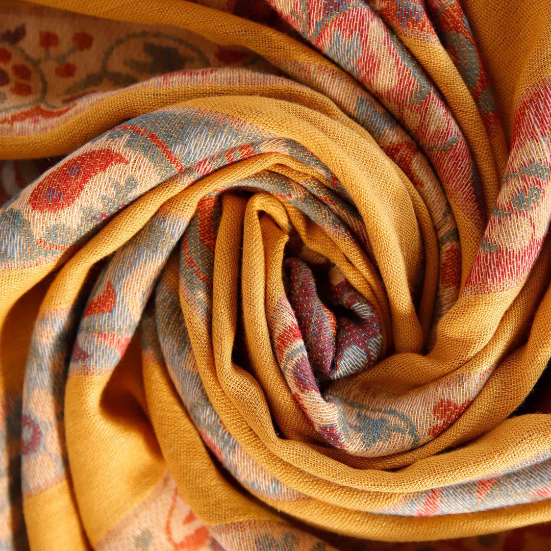 Mustard Winter Acrylic Stole PW4727