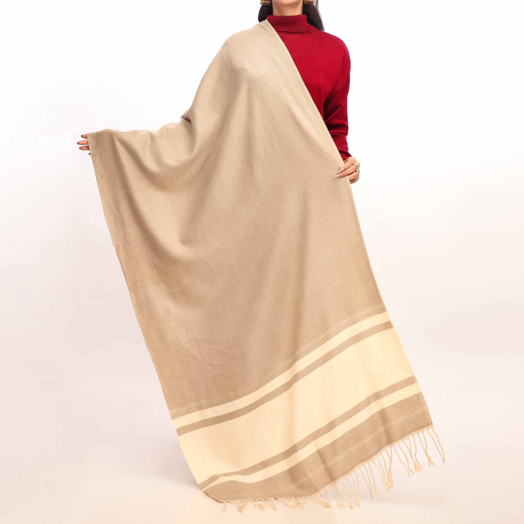 Beige Winter Stole PW4748