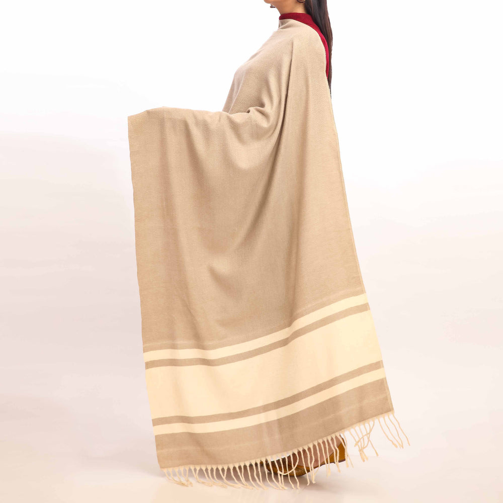 Beige Winter Stole PW4748