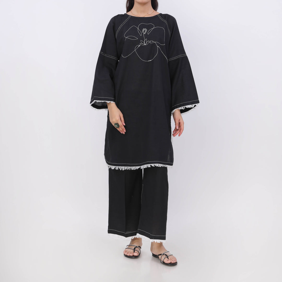2PC- Slub Khaddar Co-Ord Set PW5002
