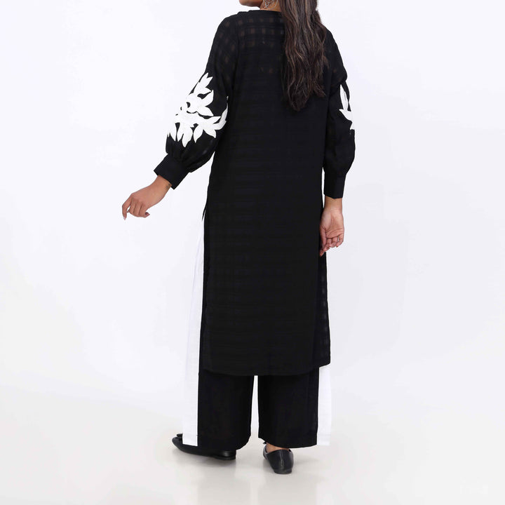 Black Georget Chiffon Shirt PW5003