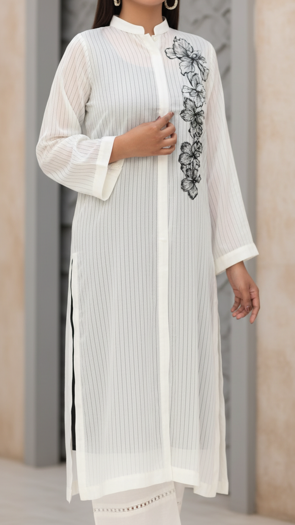 1PC- Georget Chiffon Shirt PW5006