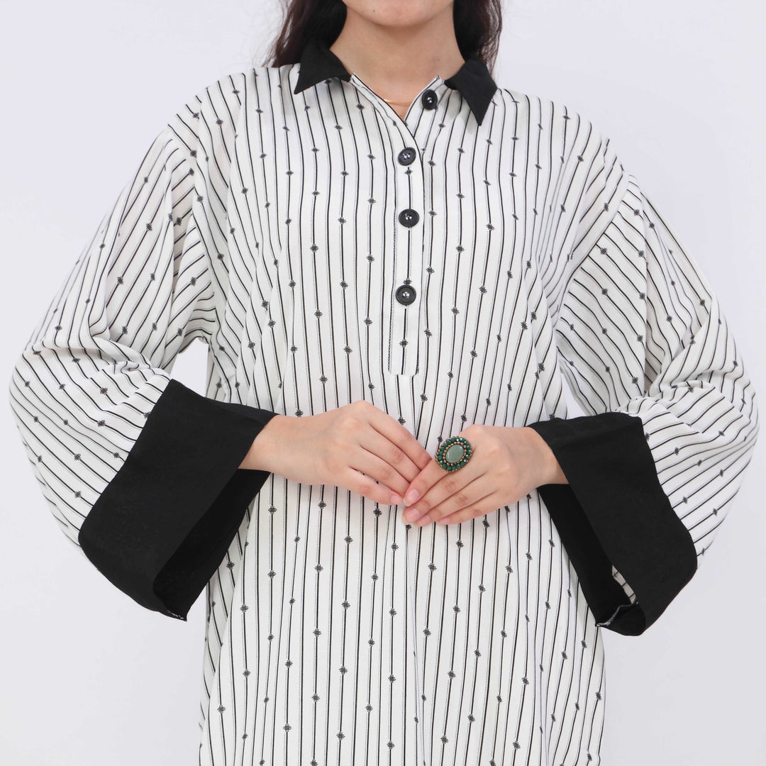 2PC- Printed Grip Silk Co-Ord Set PW5007