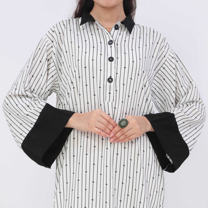 2PC- Printed Grip Silk Co-Ord Set PW5007