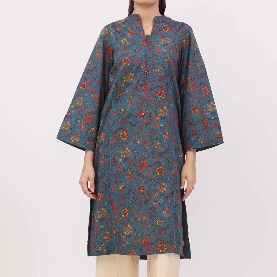 Digital Printed Cotton Cambric Shirt PW5024