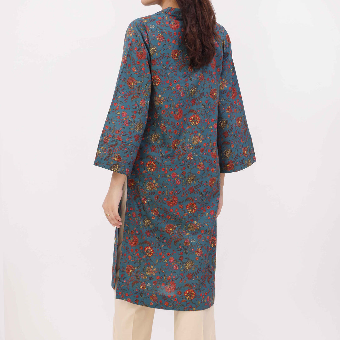 Digital Printed Cotton Cambric Shirt PW5024