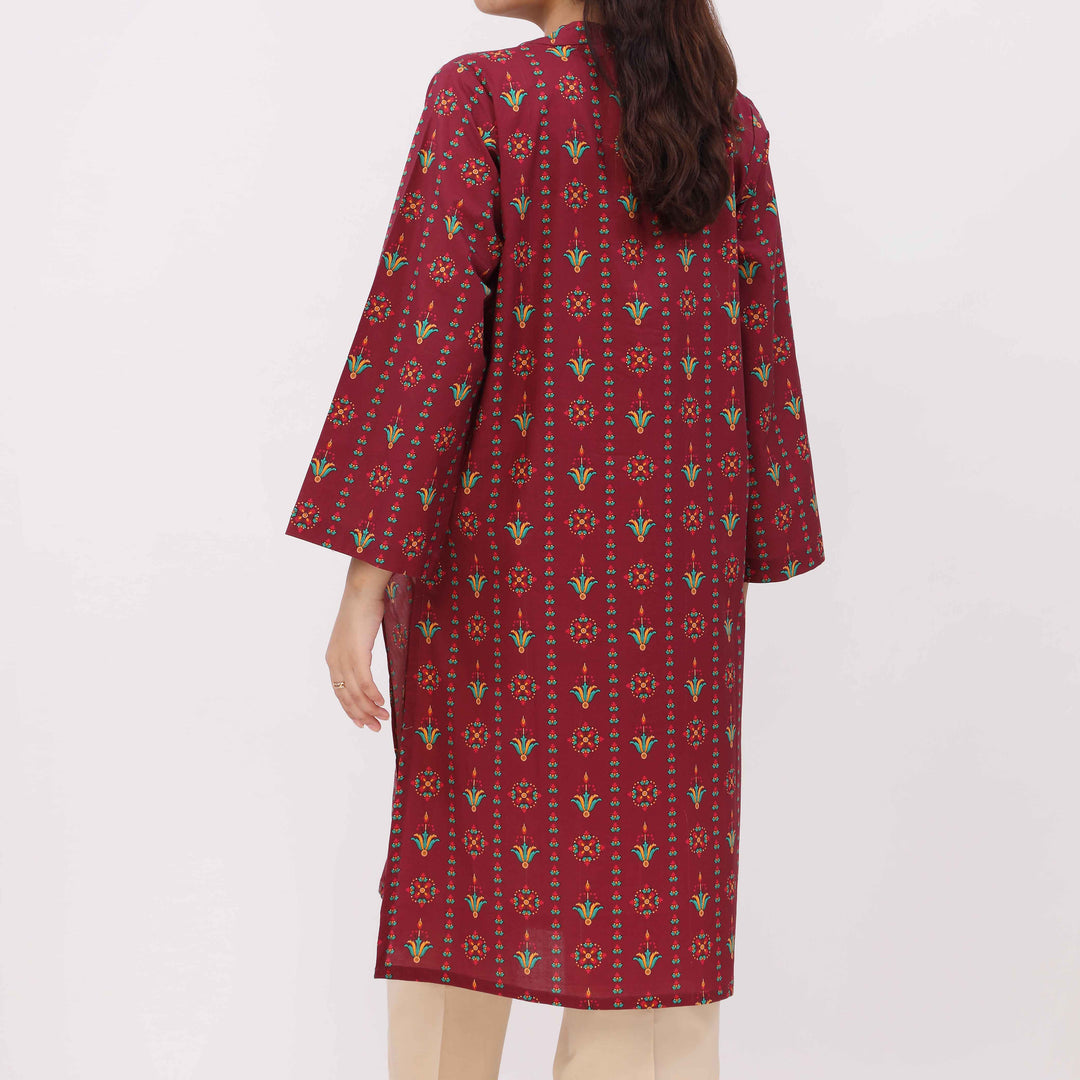 Digital Printed Cotton Cambric Shirt PW5025