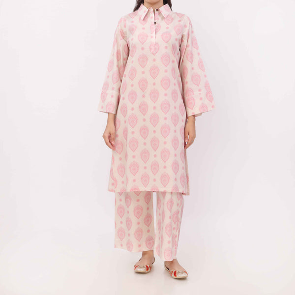 2PC Digital Printed Cotton Cambric Co-Ord Set PW5028