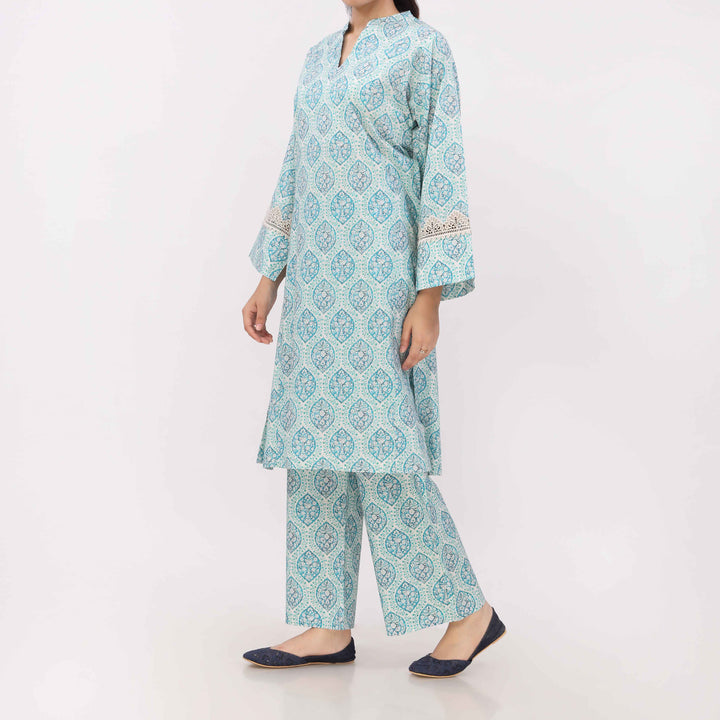 2PC Digital Printed Cotton Cambric Co-Ord Set PW5031
