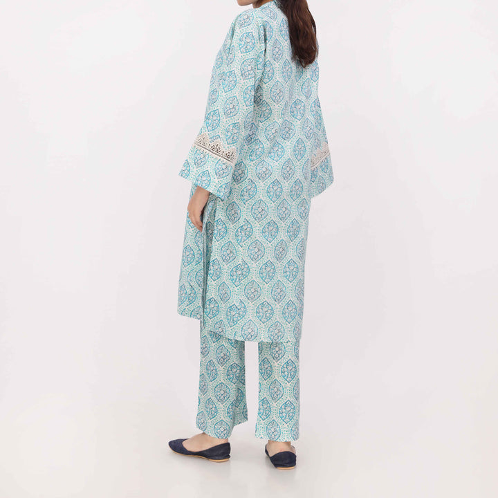 2PC Digital Printed Cotton Cambric Co-Ord Set PW5031