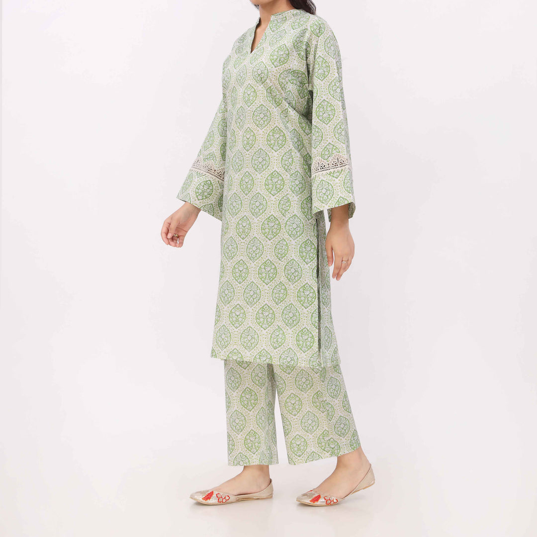 2PC Digital Printed Cotton Cambric Co-Ord Set PW5032