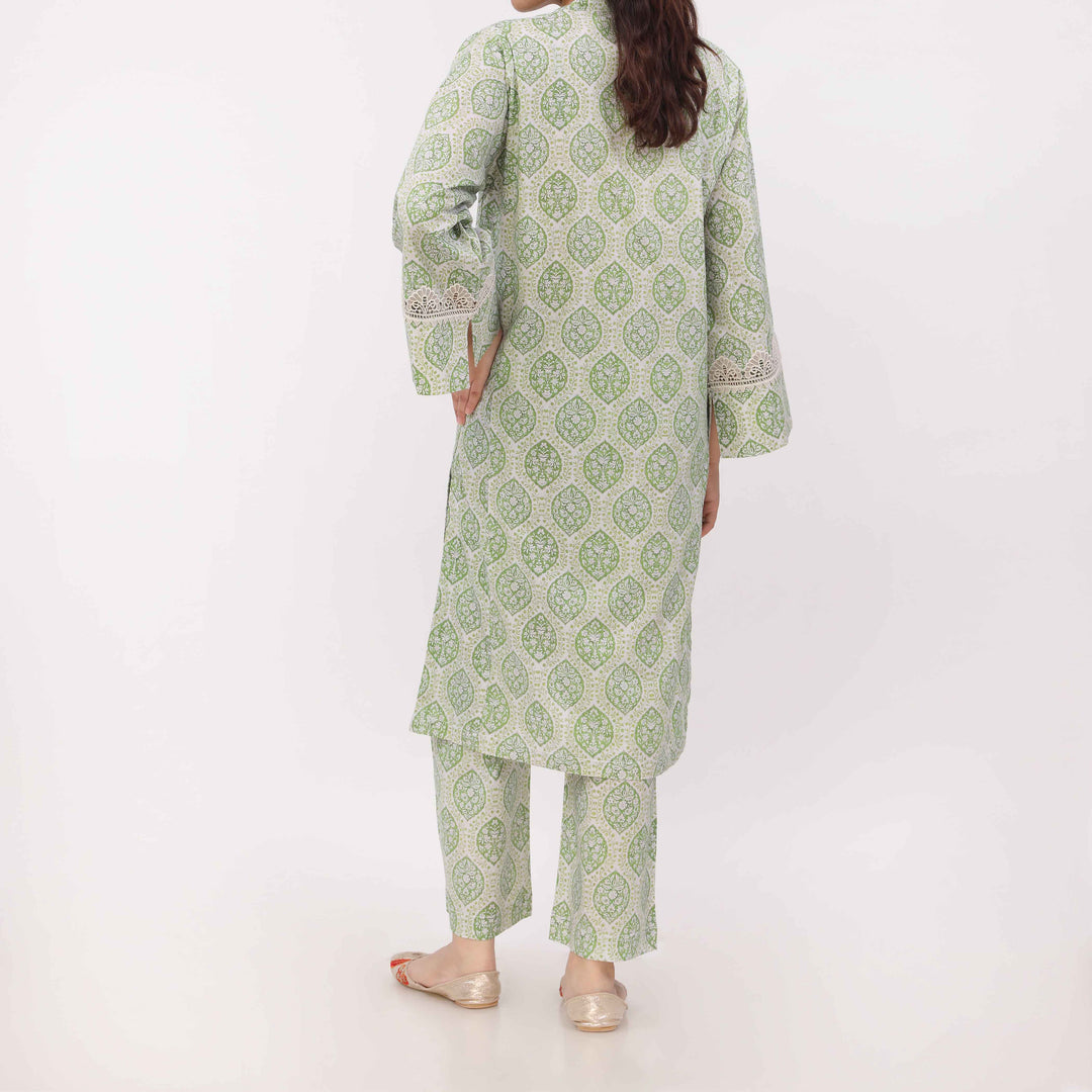 2PC Digital Printed Cotton Cambric Co-Ord Set PW5032