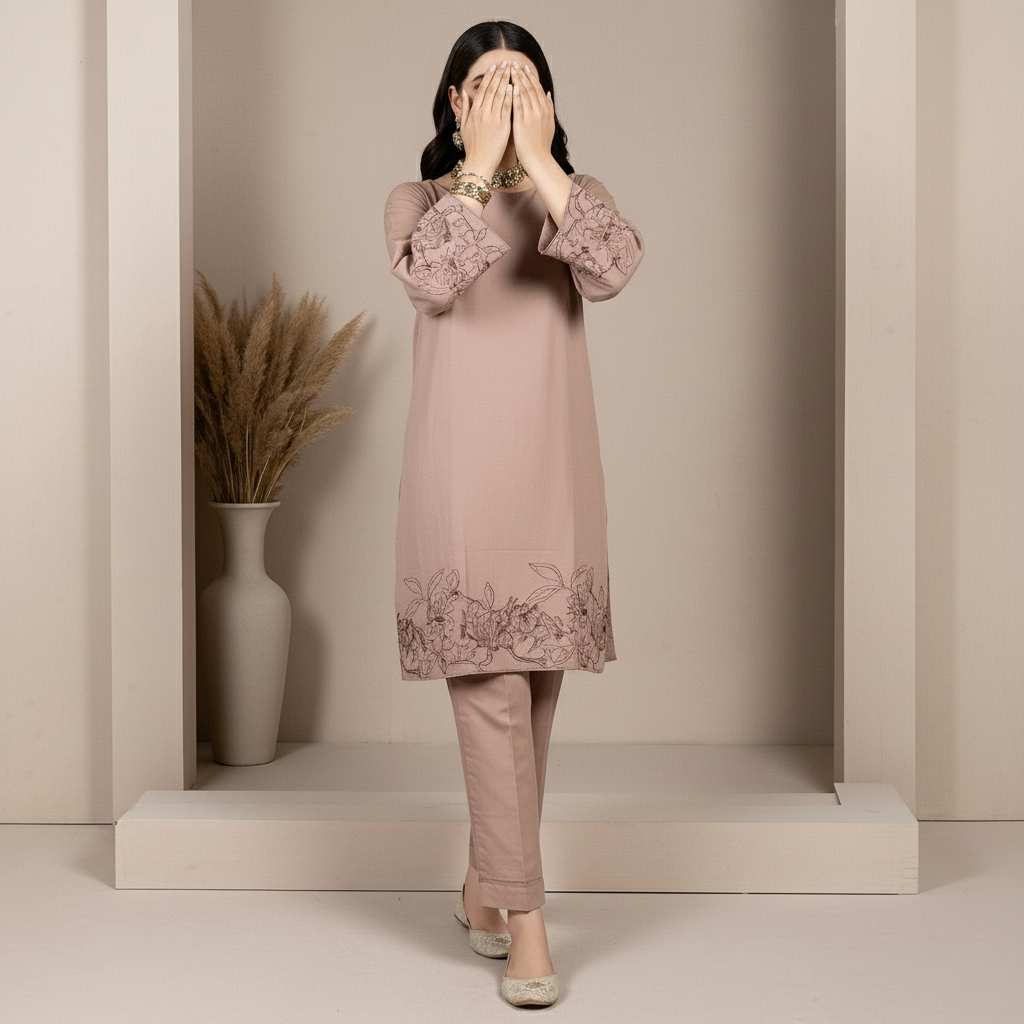 1PC Slub Khaddar Shirt PW5042