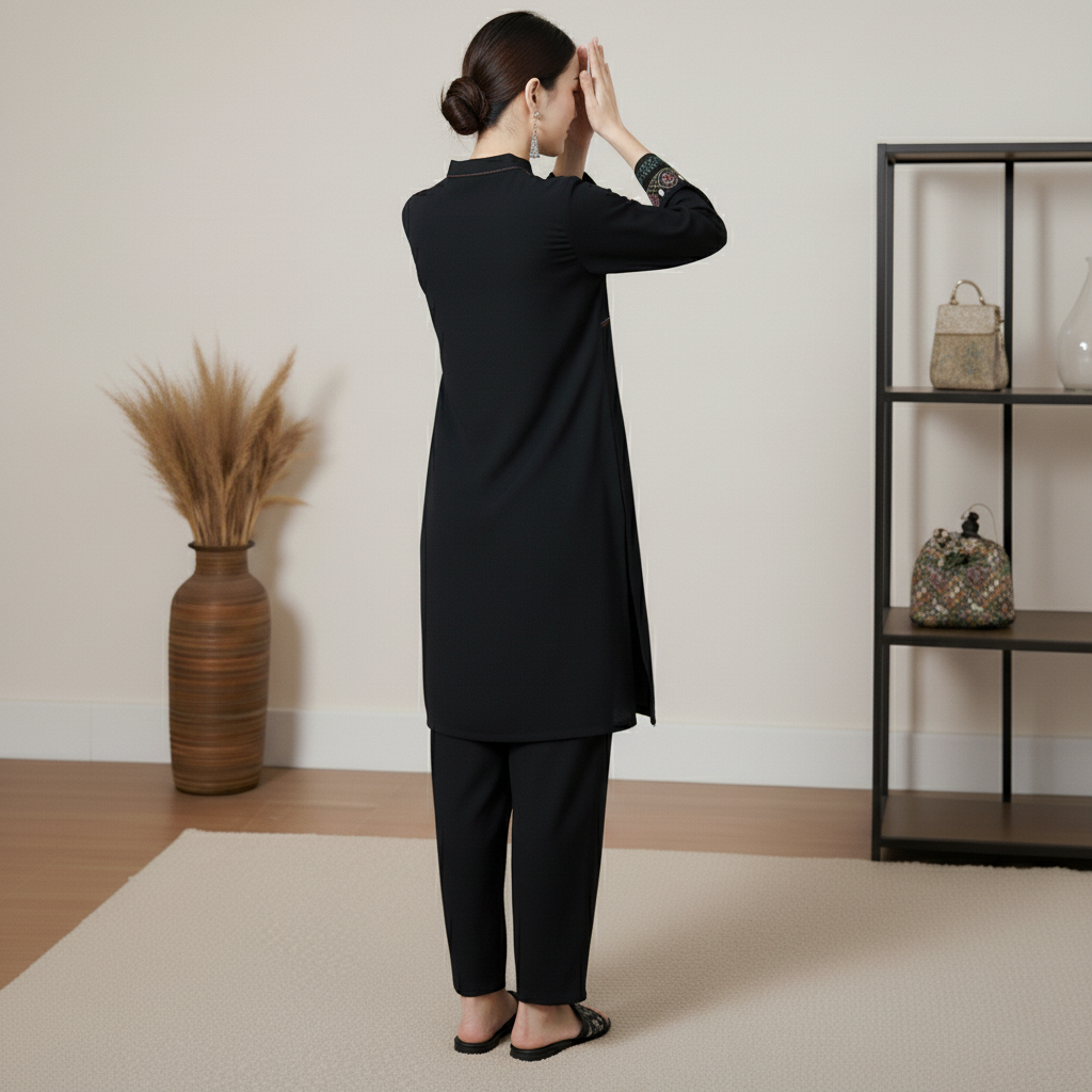 2PC Embroidered Slub Khaddar Suit PW5045