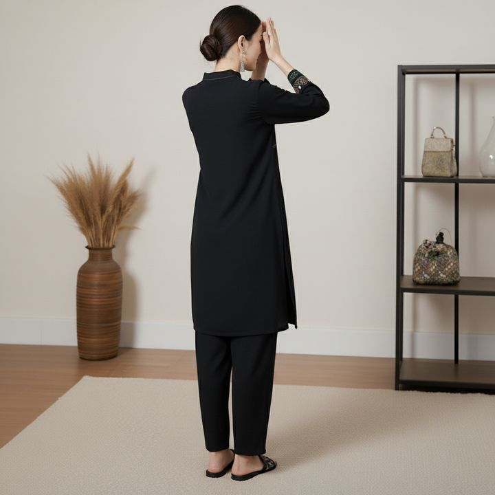 2PC Embroidered Slub Khaddar Suit PW5045