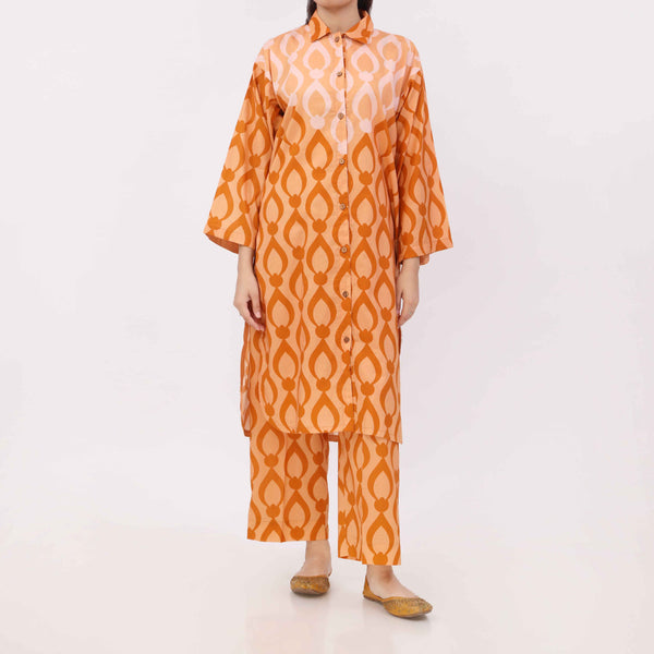 2PC Digital Printed Cotton Cambric Co-Ord Set PW5054