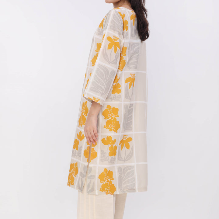 1PC- Digital Printed Cotton Cambric Shirt PW5062