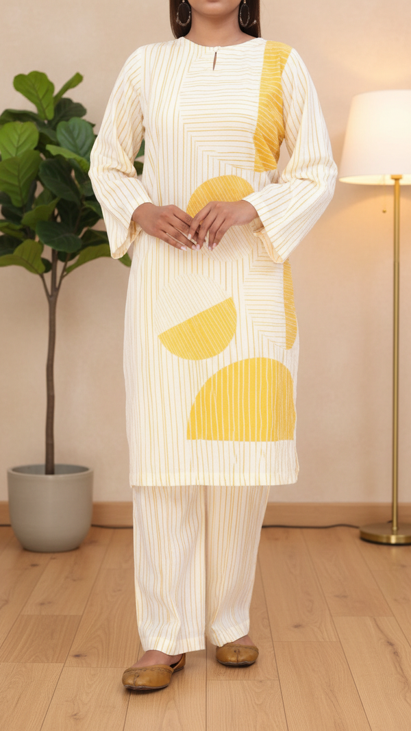 2PC- Cotton Cambric Printed Suit PW5063