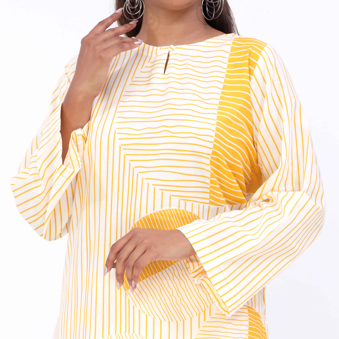 2PC- Cotton Cambric Printed Suit PW5063