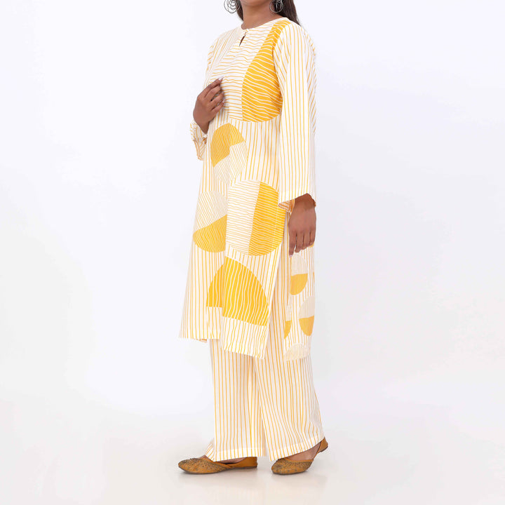 2PC- Cotton Cambric Printed Suit PW5063