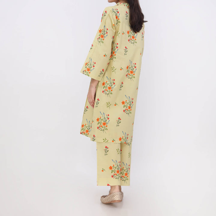 2PC- Digital Printed Cotton Cambric Co-Ord Set   PW5067