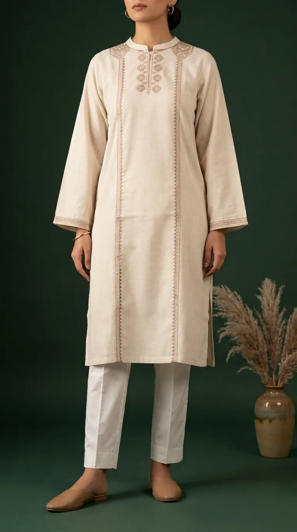Embellished Karandi Shirt PW507962