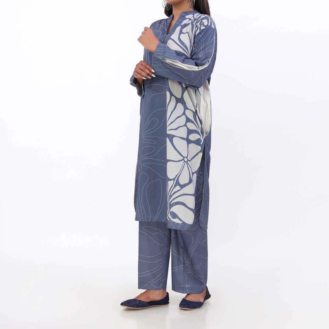 2PC- Printed Cambric Suit PW5082