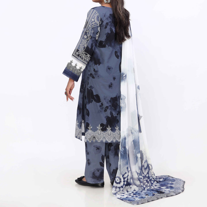 3PC- Printed Cambric Suit PW5087