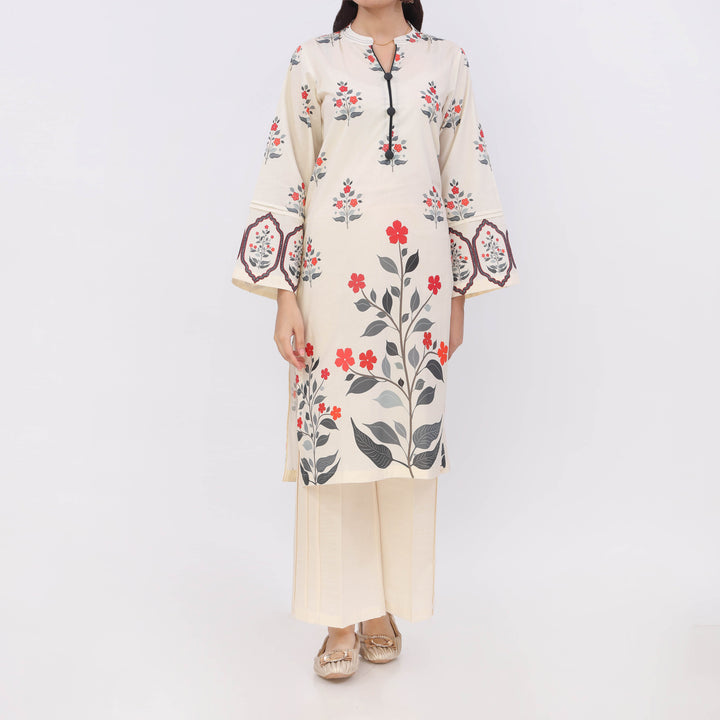 1PC- Digital Printed Cotton Cambric Shirt PW5092