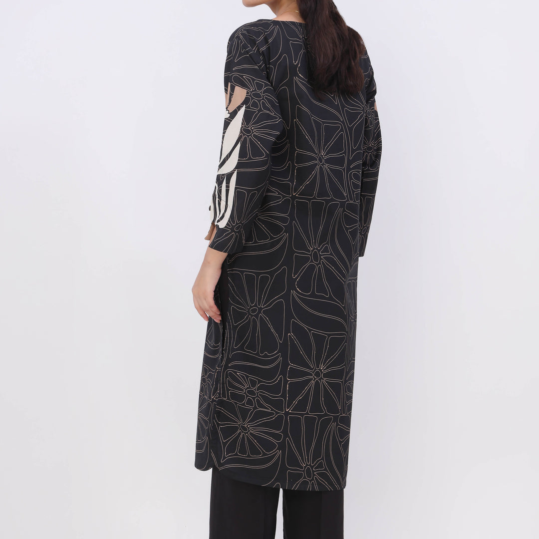 1PC- Digital Printed Cotton Cambric Shirt PW5094