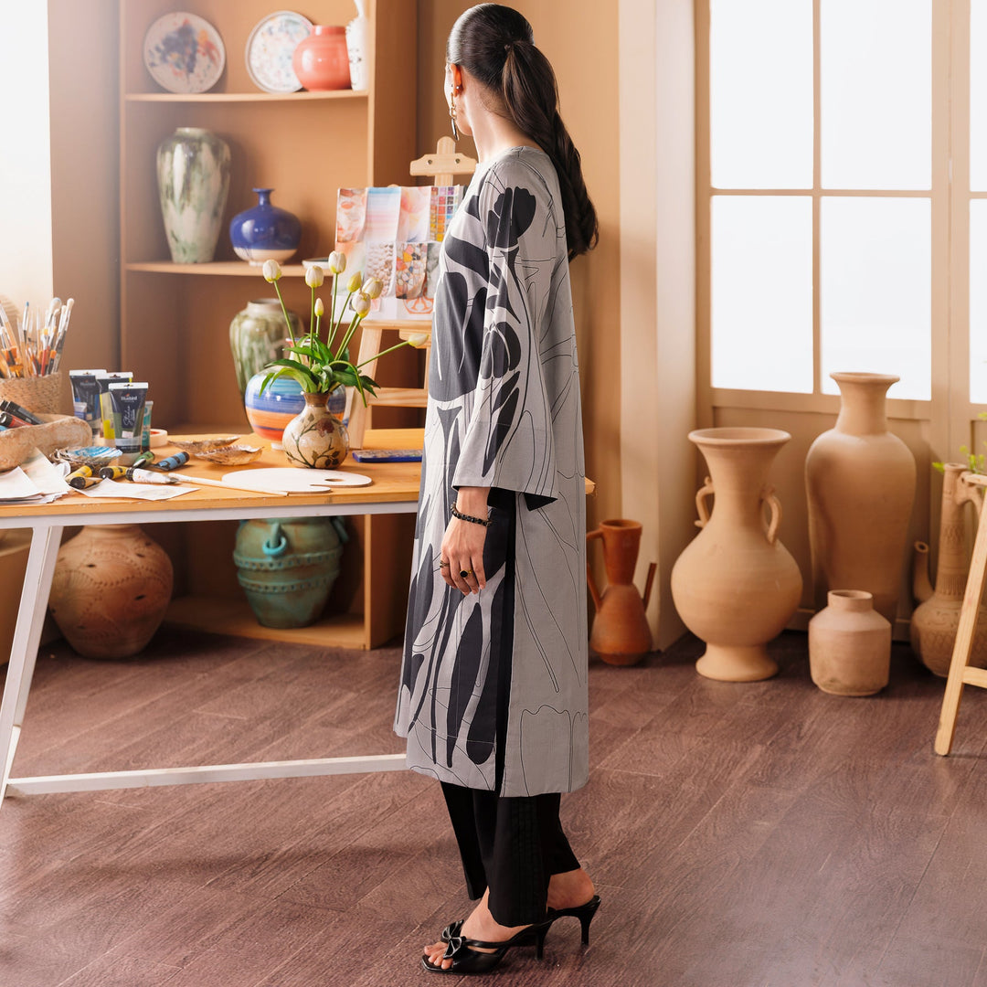 1PC- Printed Cambric Shirt PW5095