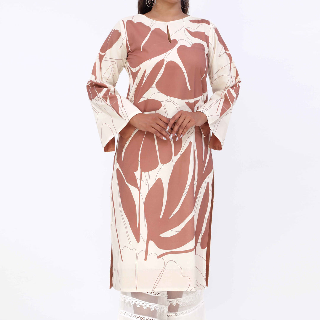 Slate Printed Cambric Shirt PW5096