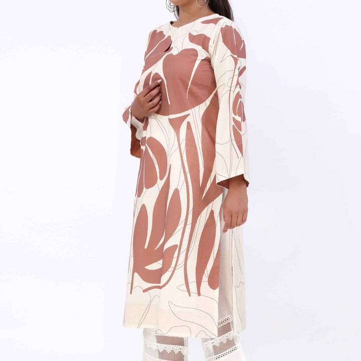 Slate Printed Cambric Shirt PW5096