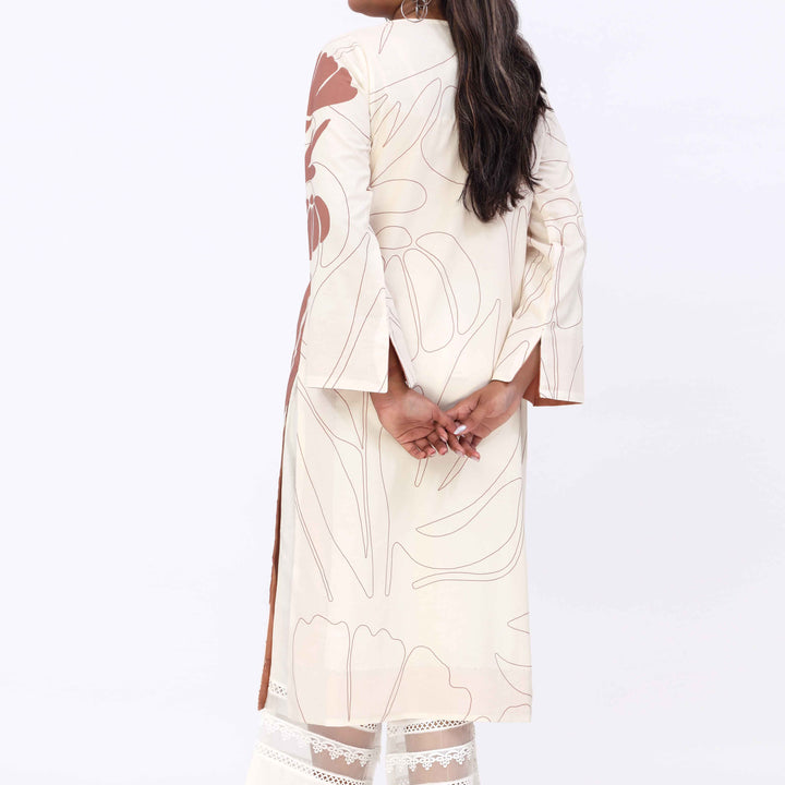 Slate Printed Cambric Shirt PW5096