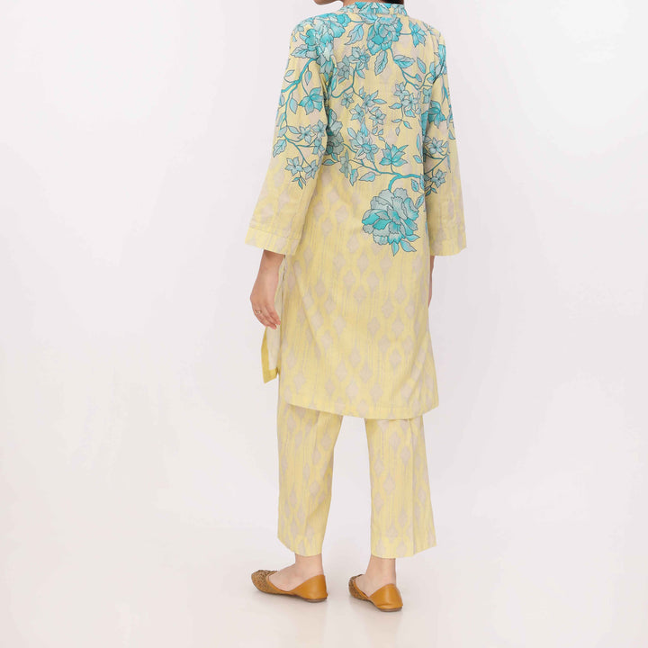 2PC Digital Printed Cotton Cambric Co-Ord Set PW5102