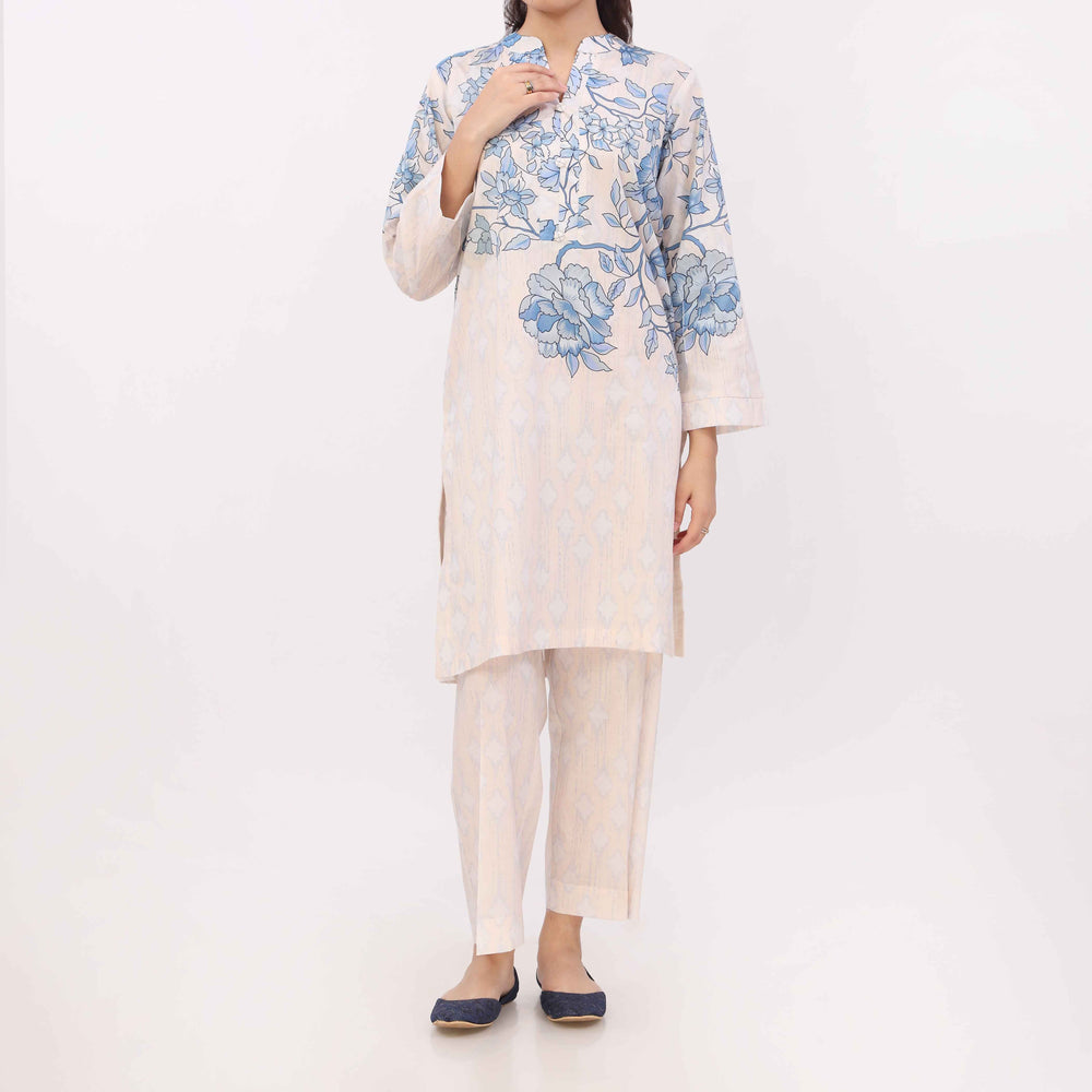 2PC Digital Printed Cotton Cambric Co-Ord Set PW5103