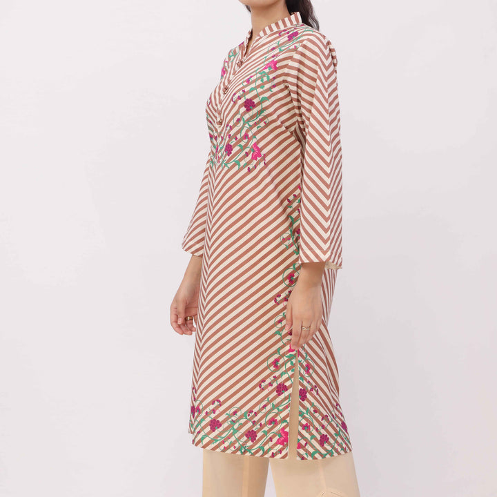 Digital Printed Cotton Cambric Shirt PW5147