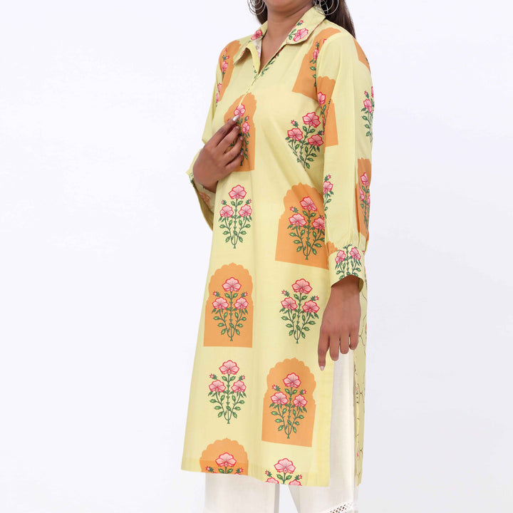 Lemon Printed Cambric Shirt PW5158