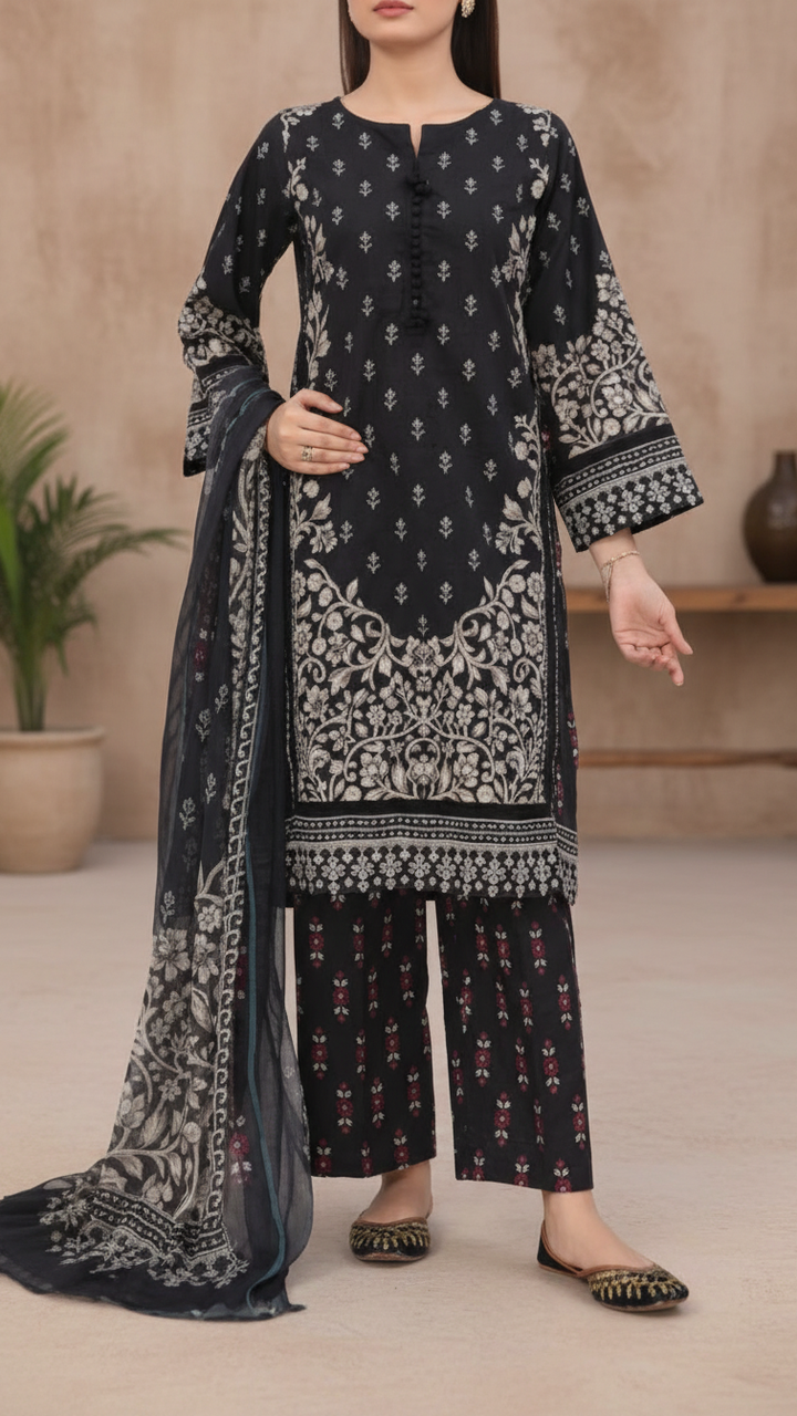 Rohina<br>3 PC Printed Suit PW5161