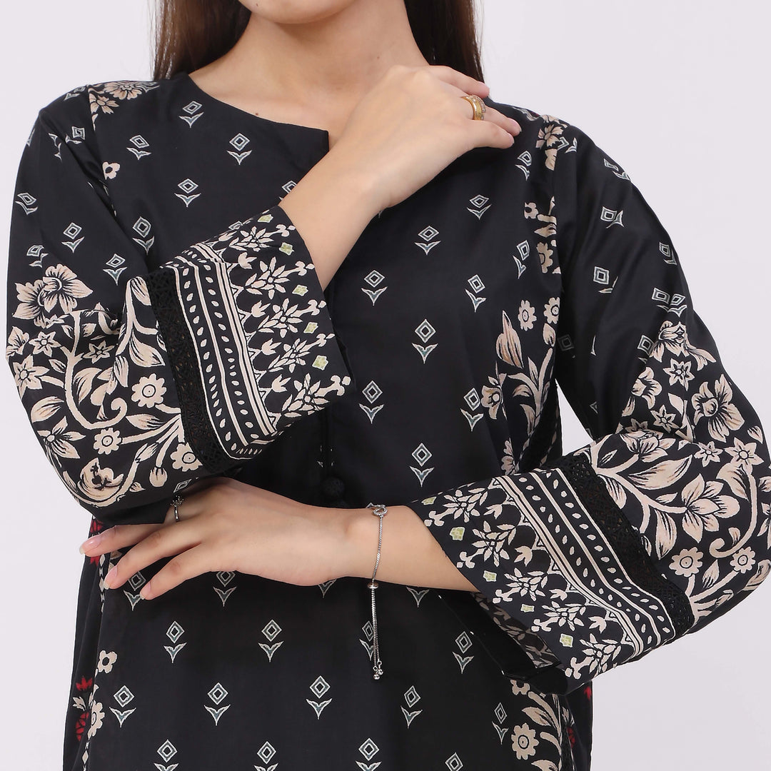 3PC Printed Cambric Suit