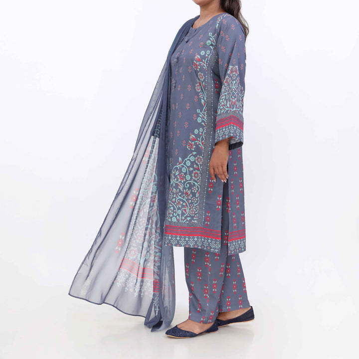 3PC- Printed Cambric Suit PW5162