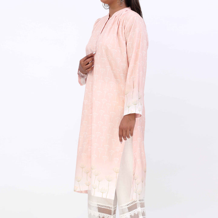 Pink Printed Cambric Shirt PW5177