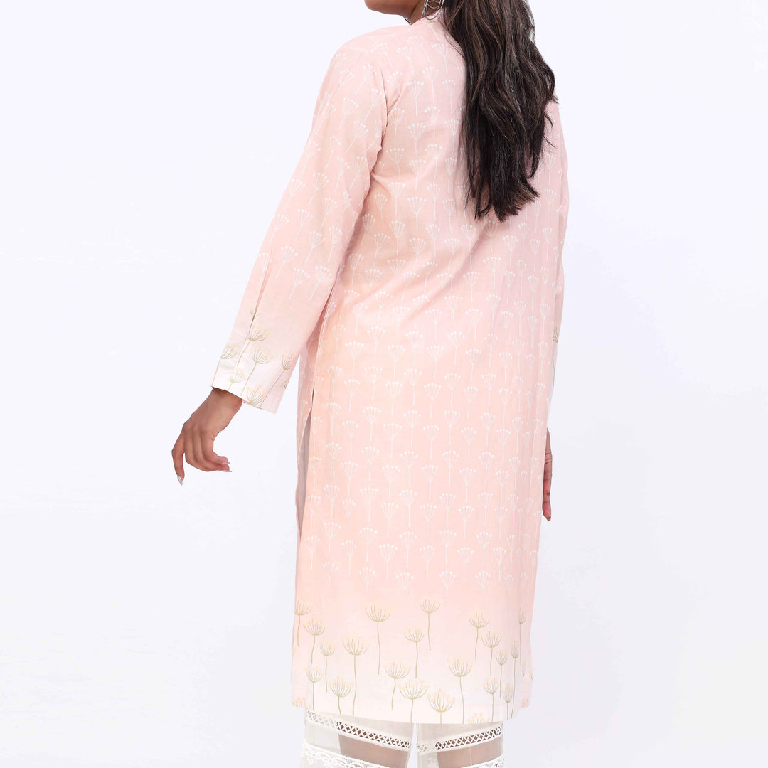 Pink Printed Cambric Shirt PW5177