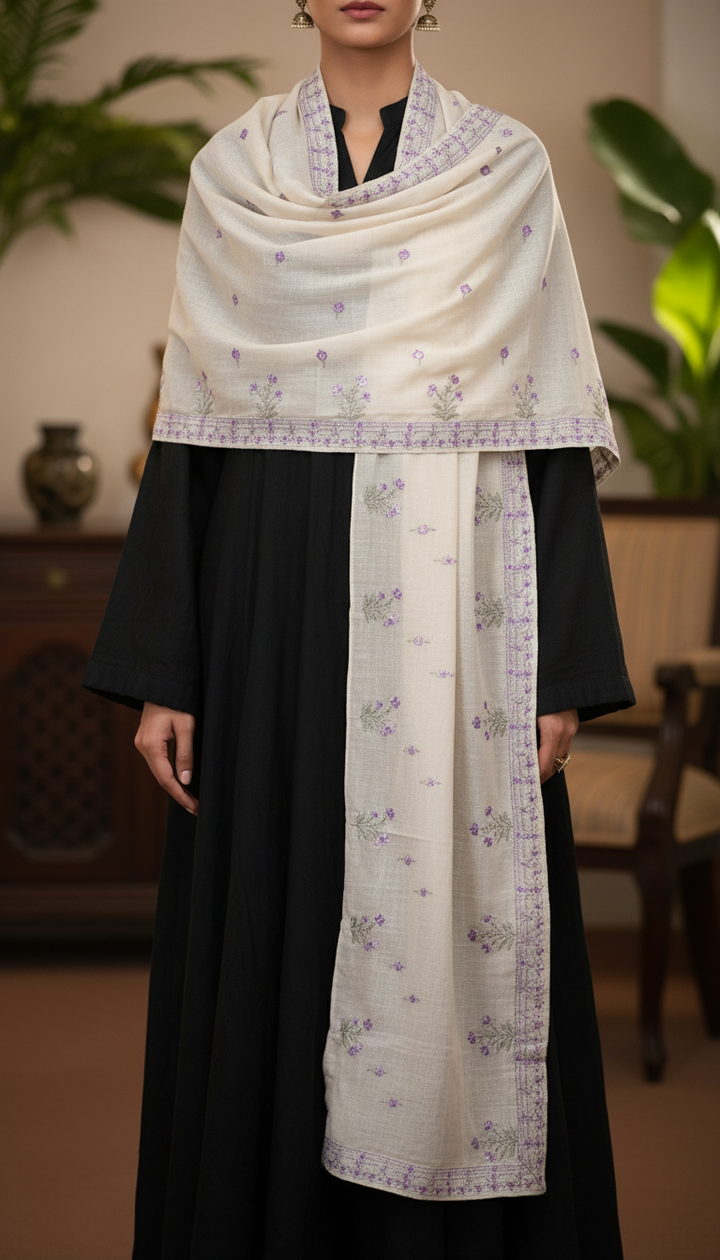 Beige Winter Shawl PW5188